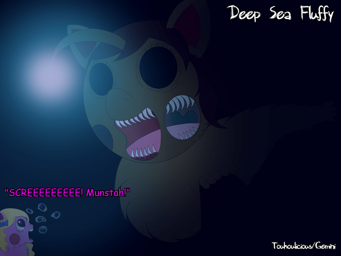 horror drawing deep sea fluffy
