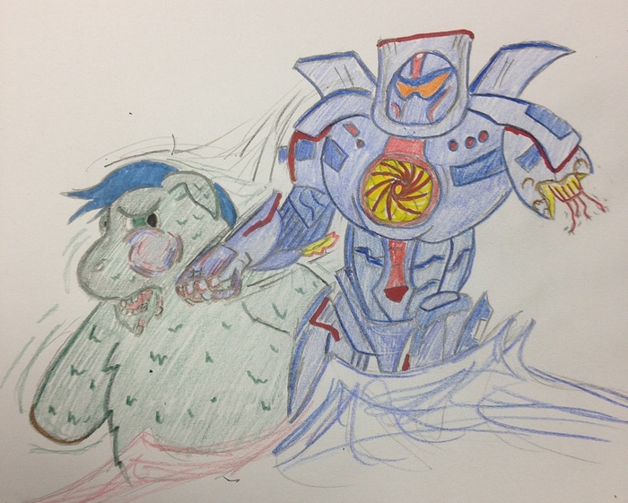28767 - artist_carniviousduck green_fluffy pacific_rim punching questionable tooth_lose