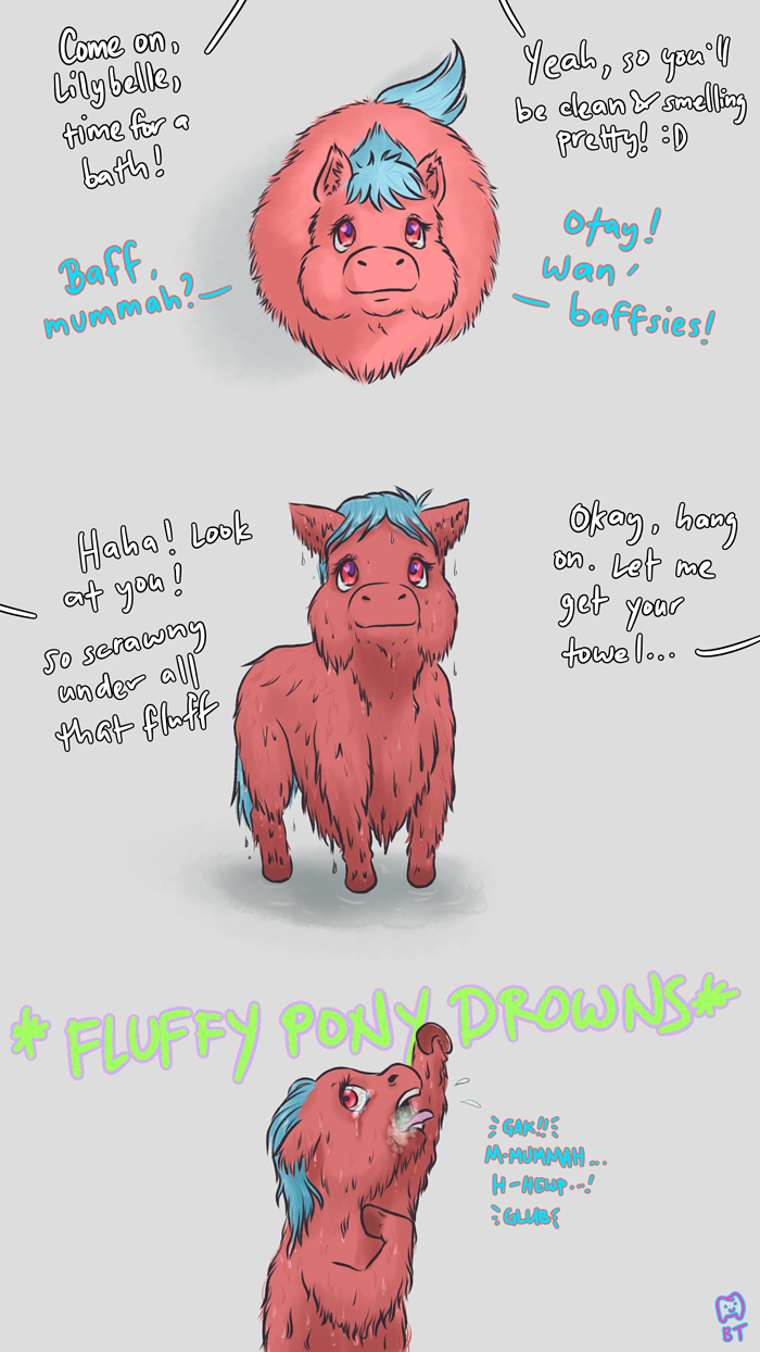 51965 - artist_babbehteef bath fluffy_pony_drowns questionable stupid stupidity wet_fluffy