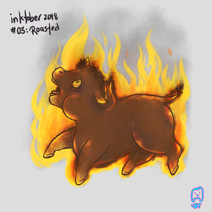 52007 - alicorn artist_babbehteef burn burned-alive fire fireball flammenwerfed roast-fluffy