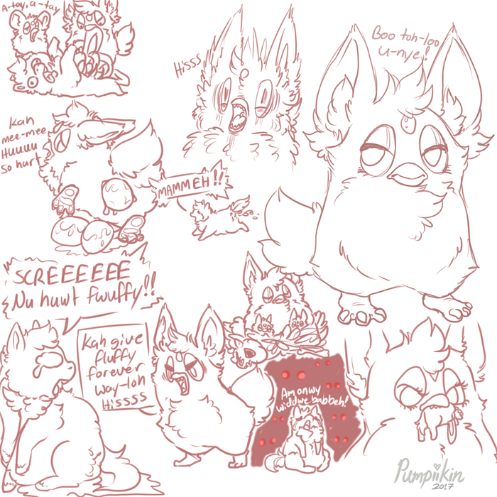 47513 - artist_pumpiikin cute dead_foal doodles egg_laying fluffy foal furby furby_speak laying_eggs other_hasbio_products oviposition questionable