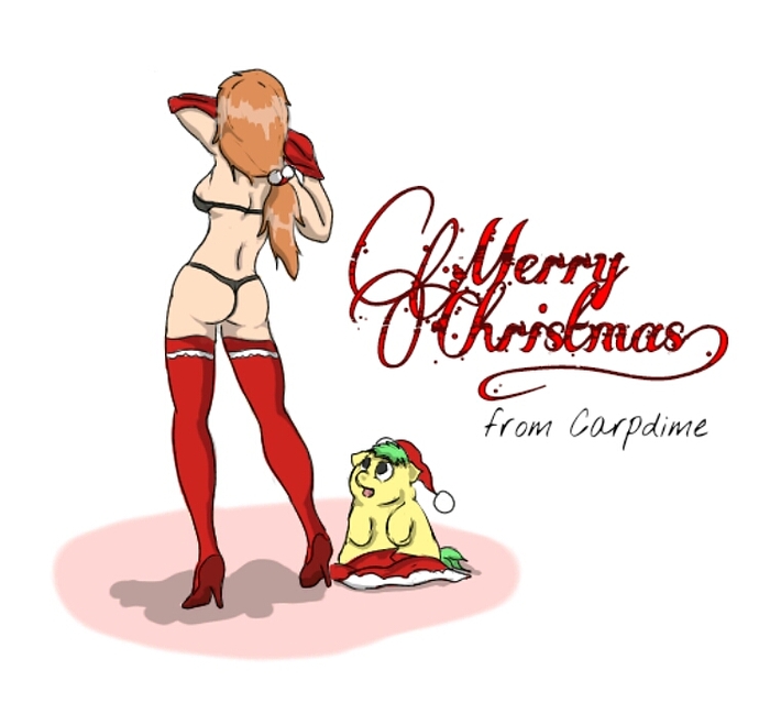 28453 - artist_carpdime christmas holiday mummah questionable sad_buttercup santa santa_claus sexy_girls_and_fluffies
