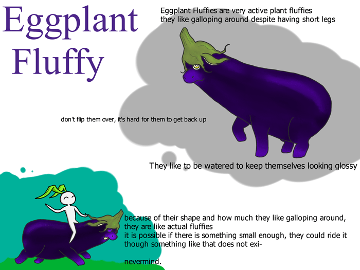 eggplant fluffy