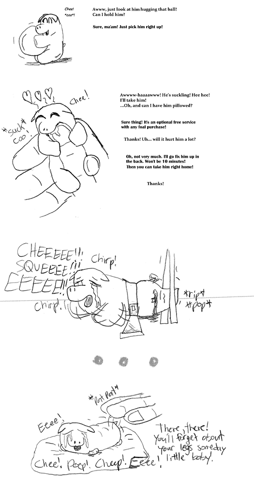 48701 - amputation amputee artist_rq bad_owner blood crying foal foal_abuse petshop pillow_fluff pillowfluff pillowfluffs-are-happy-fluffs psychological_abuse quickie safe suckling