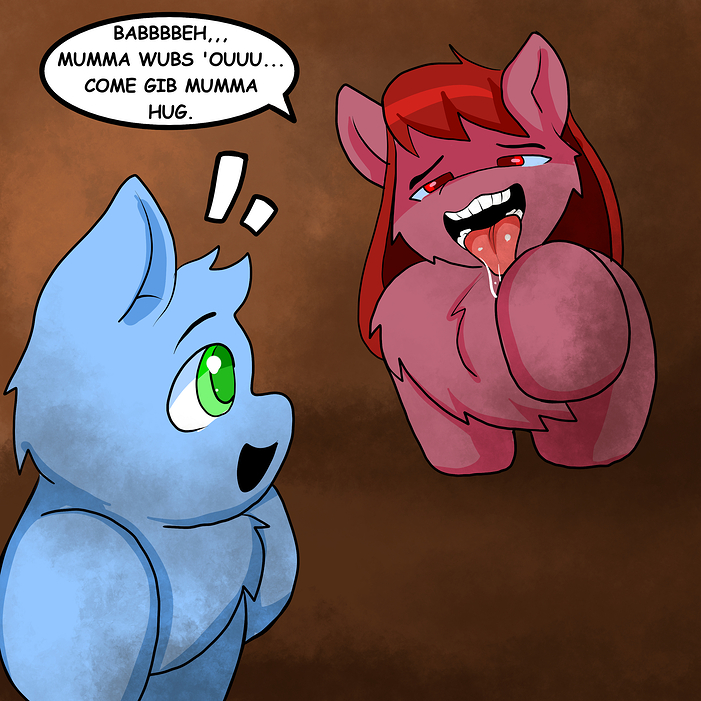 Mother hungers for ass