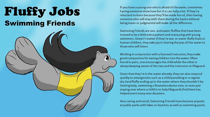 Fluffy Jobs 14 - Swimming Friends