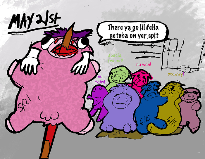 unhappy fluffy copy