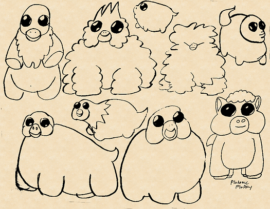 fluffy sketches