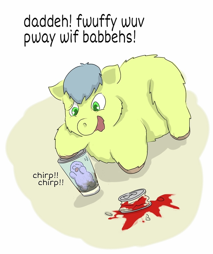 27690 - abuse artist_carpdime blood death explicit fluffy_on_fluffy_abuse foal foal_in_a_can foaldeath foals hooves kill play squash toy