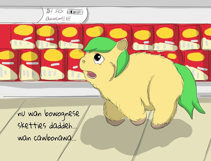 23225 - artist_carpdime bolognese carbonara hugbox pet safe shopping shops sketties supermarket