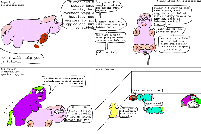 25037 - abuse author_the_pastry_knight comic_happy_fluffy_breeders_by_The_Pastry_Knight deweggification drowned explicit foals rape special_huggies