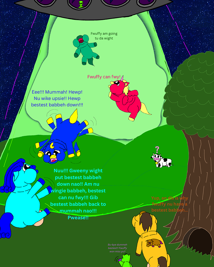 Fwuffy am going tu da wight