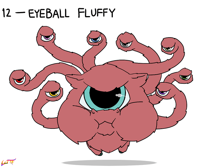 12 - Eyeball Fluffy