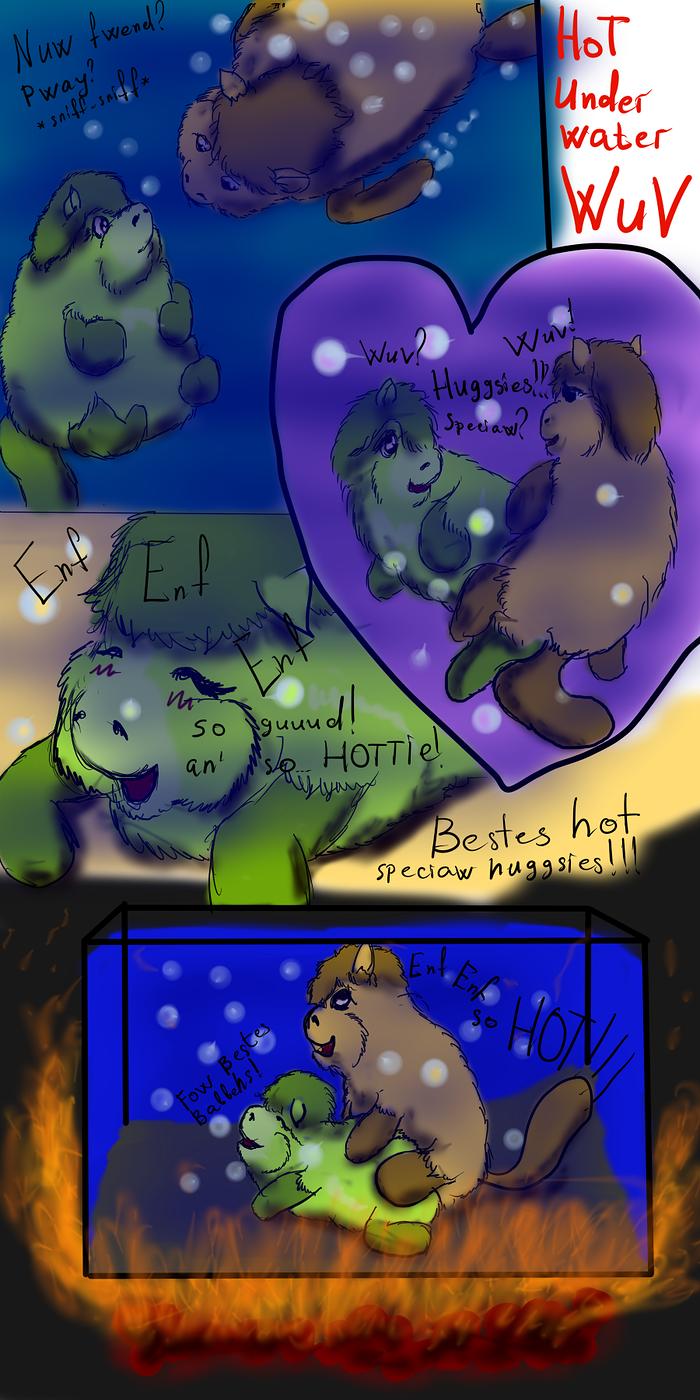 21358 - abuse artist_artist-kun for_taufan99 questionable request sea_fluffy sea_fluffy_swiming special_huggies wuv