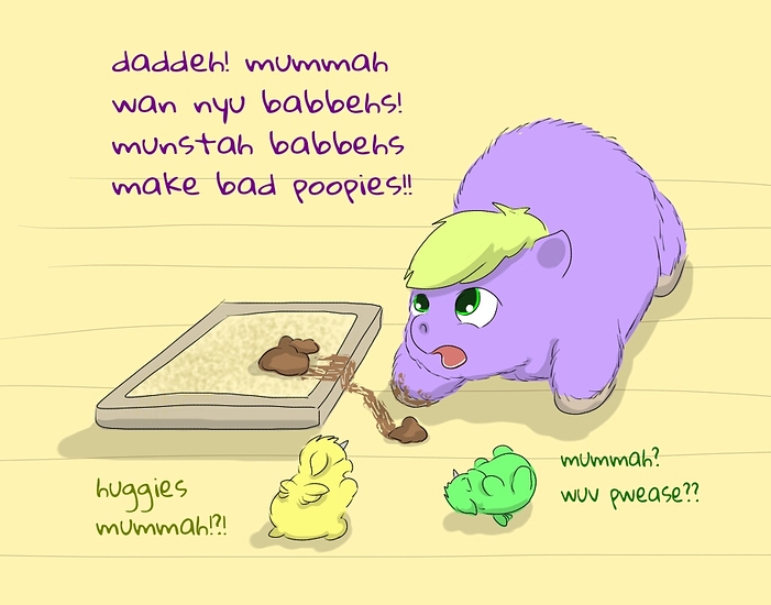 23885 - abandoned abuse alicorn artist_carpdime bad_poopies box fluffy_on_fluffy_abuse foals impending_doom litter litterbox lying mummah rejected safe shit