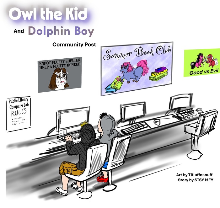 Owl the Kid & Dolphin Boy: Community Service