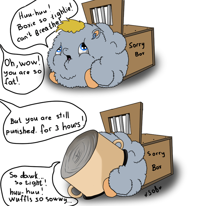 51094 - artist_artist-kun fat punish punishment safe sorry-box wuffles_the_Fat_ass_fluffy