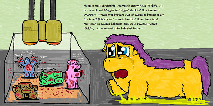 53762 - abuse artist_rq burns buwnie-huwties buwnie_hurties buwnies foal_abuse glue heat_lamp
