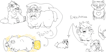 43791 - chirpies doctorbenway doodles hasbio proto-fluffy protofluffy random safe
