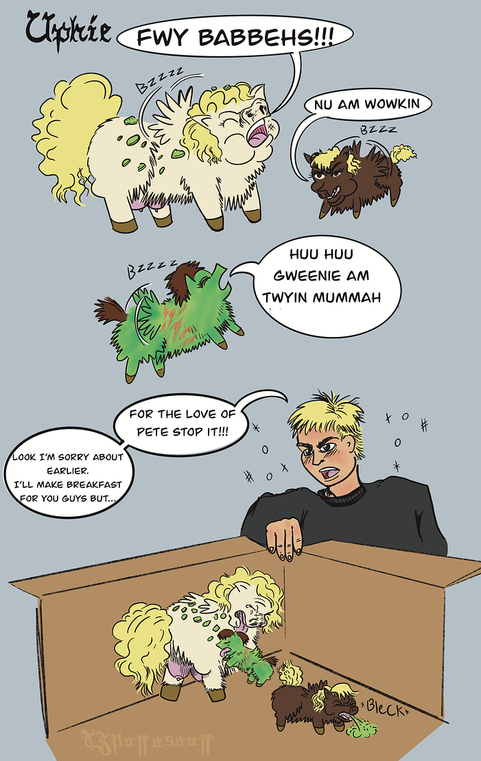 TJfluffnsnuff Uphie Ch 3 fan art