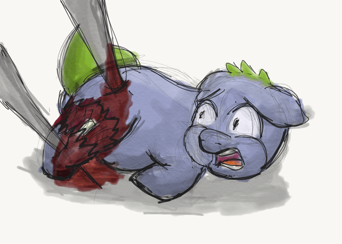 50024 - abuse artist_titanfluff blood foal leg-ripped-off stab tablet_doodle