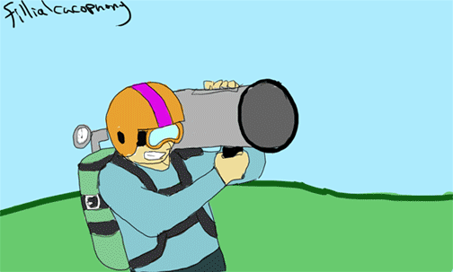 4302 - animated artist fillialcacophony helmet rocket_launcher scootafluff scootato