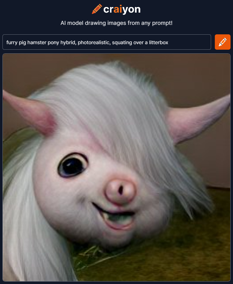 craiyon_210459_furry_pig_hamster_pony_hybrid__photorealistic__squating_over_a_litterbox
