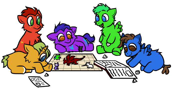 fluffies playing dnd