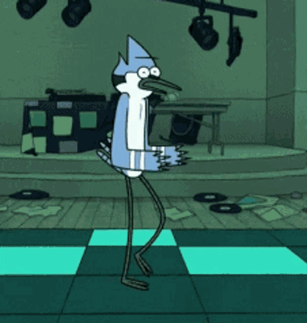 Regular Show Mordecai GIF - Regular Show Mordecai Dancing - Discover & Share GIFs