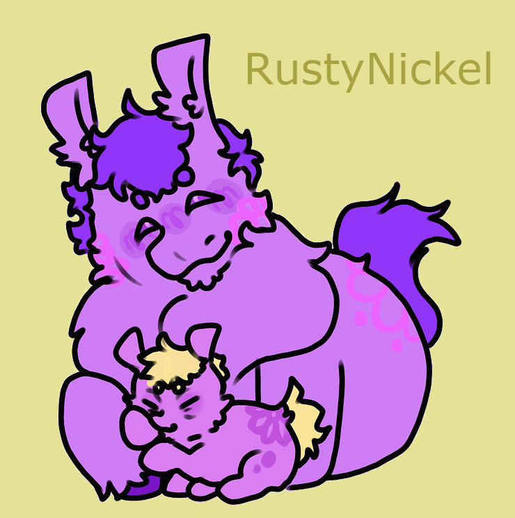 Scribble & Pixel drawn by RustyNickel