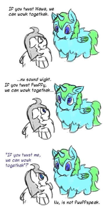 30455 - alicorn artist_squeakyfriend comic doodle fluffspeak safe snowcone wawa